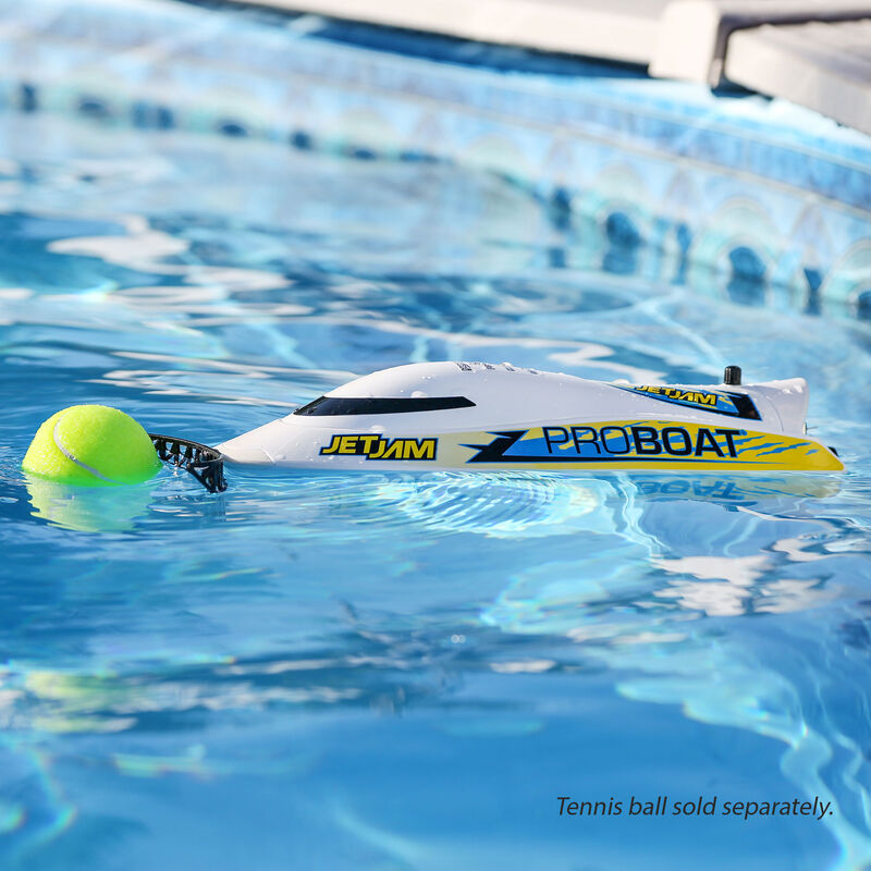 Jet Jam 12 Self-Righting Pool Racer Brushed RTR White - PRB08031T2