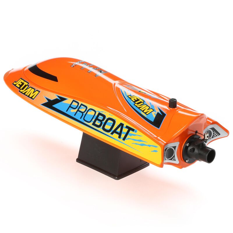 Jet Jam V2 12" Self-Righting Pool Racer Brushed RTR, Orange - PRB08031V2T1