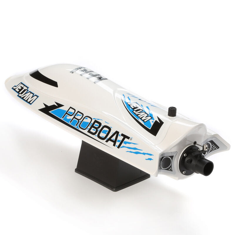 Jet Jam V2 12" Self-Righting Pool Racer Brushed RTR, White - PRB08031V2T2