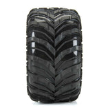 Dreadnaught Mounted Black Wheel F/R (4) for ARRMA GORGON/QUAKE GROM