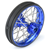 Pro-Line Racing 1/4 Pro-Spec Aluminum V2 Bead Rear Wheel Blue/Blue (1): Promoto-MX