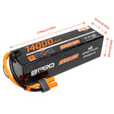 Spektrum 11.1V 14000mAh 3S 120C Smart G2 Pro Basher LiPo Battery: IC5