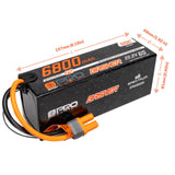 Spektrum 22.2V 6800mAh 6S 120C Smart G2 Pro Basher LiPo Battery: IC5