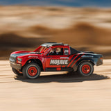 1/16 MOJAVE GROM 4X4 RTR Brushed Desert Truck (Battery & Charger Included), Red/Black