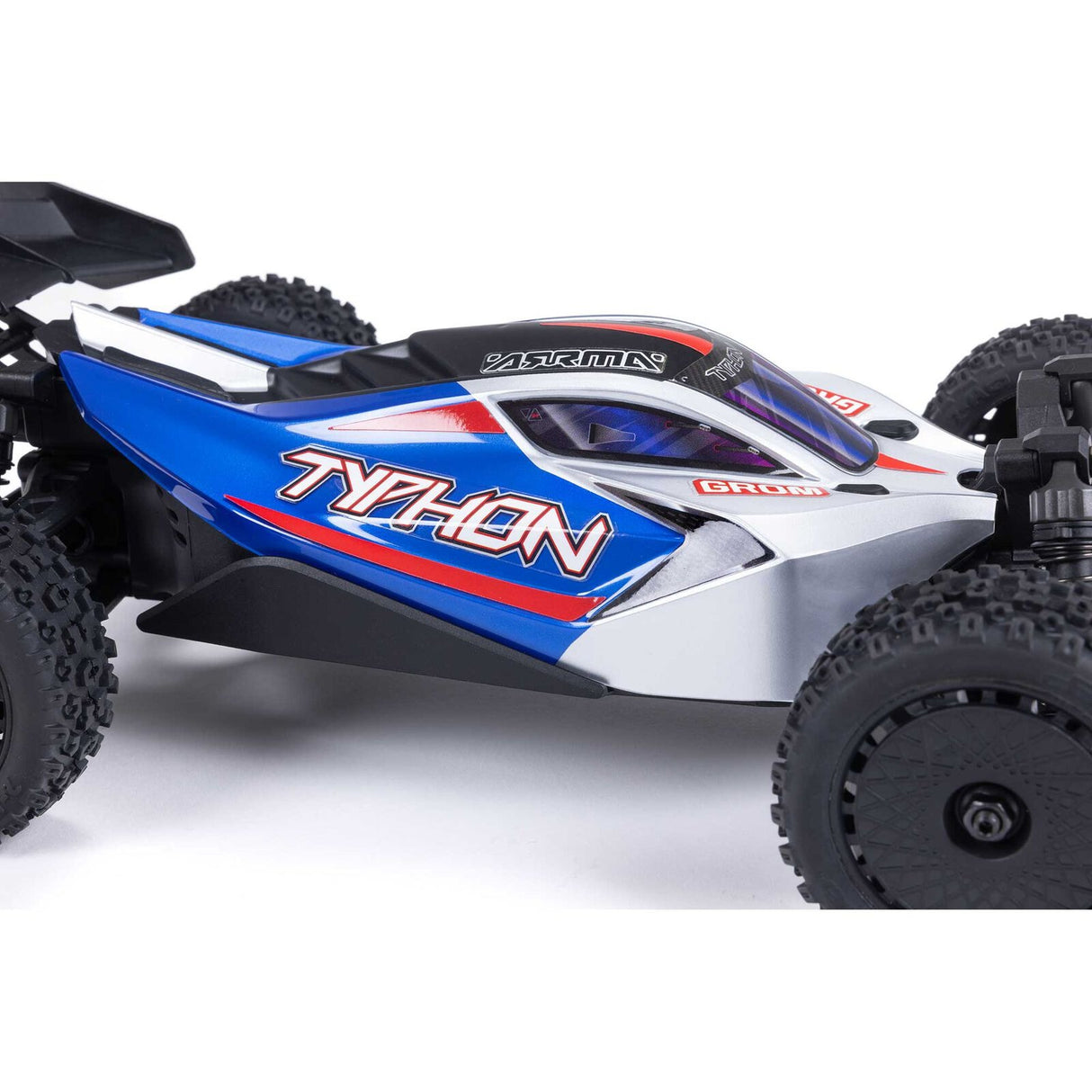 1/14 TYPHON GROM 4X4 RTR Brushed Buggy (Battery & Charger Included), Blue/Silver