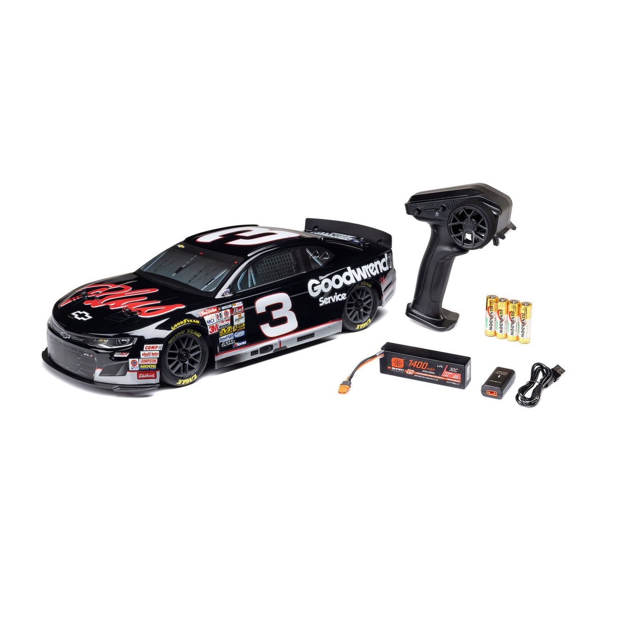 1/12 Losi NASCAR RCR No. 3 GM Goodwrench (Battery & Charger Included)