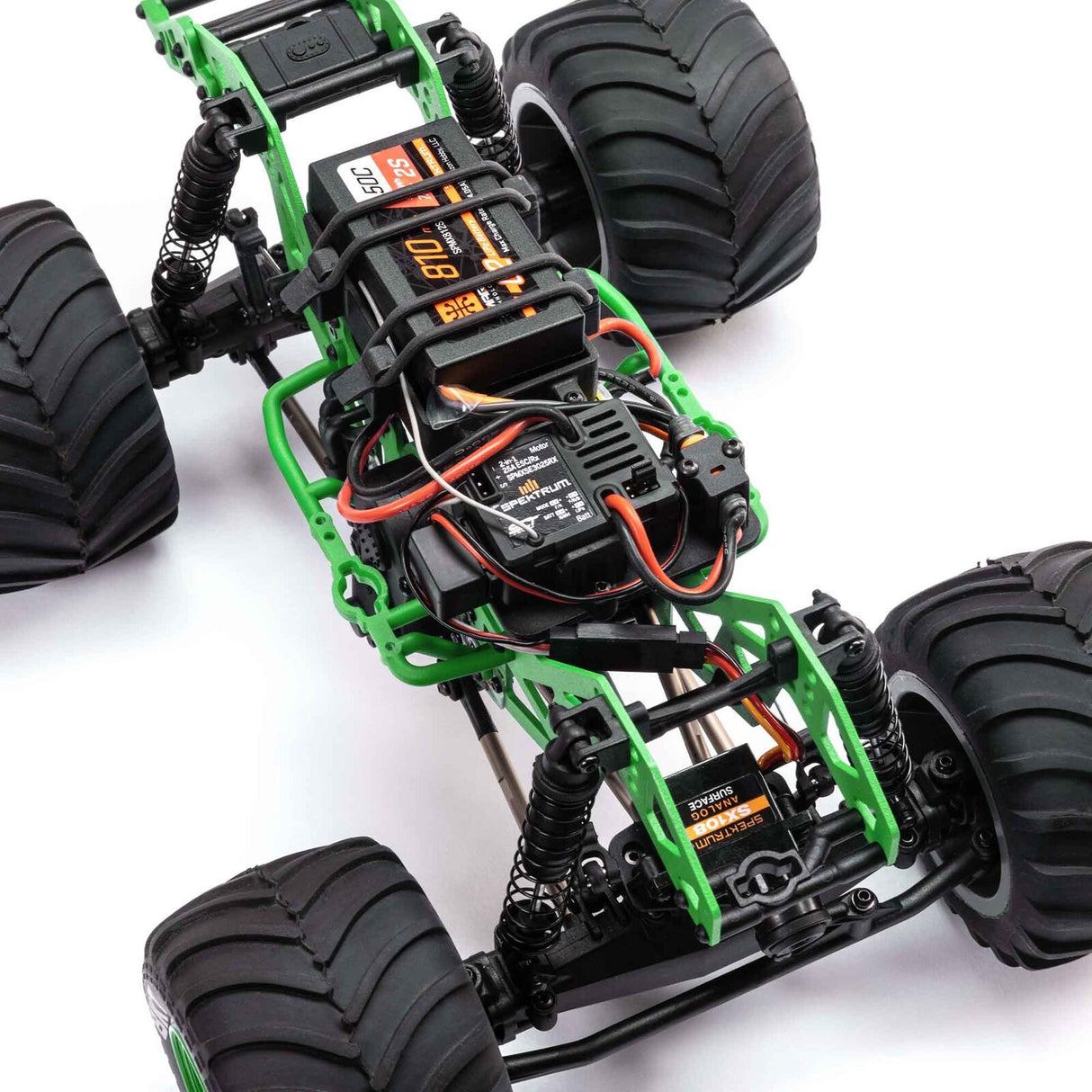 1/18 Mini LMT Grave Digger 2S 4X4 RTR Brushed Monster Truck (Battery & Charger Included), Green