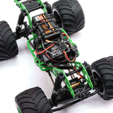 1/18 Mini LMT Grave Digger 2S 4X4 RTR Brushed Monster Truck (Battery & Charger Included), Green