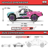 1/16 MOJAVE GROM 223S DSC 4X4 RTR Brushless Desert Truck, Teal (Battery & Charger Included)