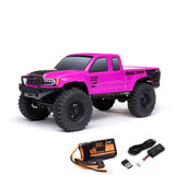 1/24 SCX24 Base Camp 4X4 RTR Brushed Rock Crawler (Battery & Charger Included), Pink