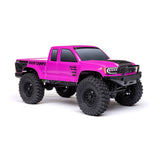 1/24 SCX24 Base Camp 4X4 RTR Brushed Rock Crawler (Battery & Charger Included), Pink