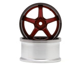 Traxxas - LAB Work Emotion T5R 1/10 2-Piece Concave Drift Wheels (Candy Red/Black) (2) (6mm Offset) w/12mm Hex