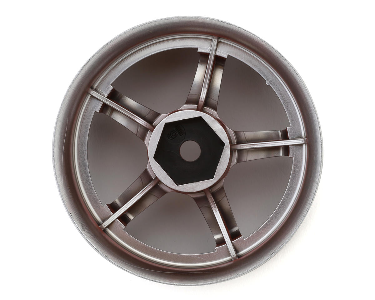 Traxxas - LAB Work Emotion T5R 1/10 2-Piece Concave Drift Wheels (Candy Red/Black) (2) (6mm Offset) w/12mm Hex