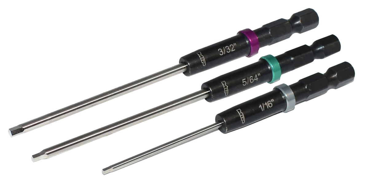 MIP Speed Tip™ Hex Driver Wrench Set Gen 2, SAE, Standard (3), 1/16", 5/64", & 3/32"