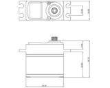 ProTek - Standard Digital "Super Speed" Metal Gear Servo (High Voltage)
