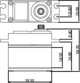 ProTek - Digital "High Speed" Metal Gear Servo (High Voltage/Metal Case)