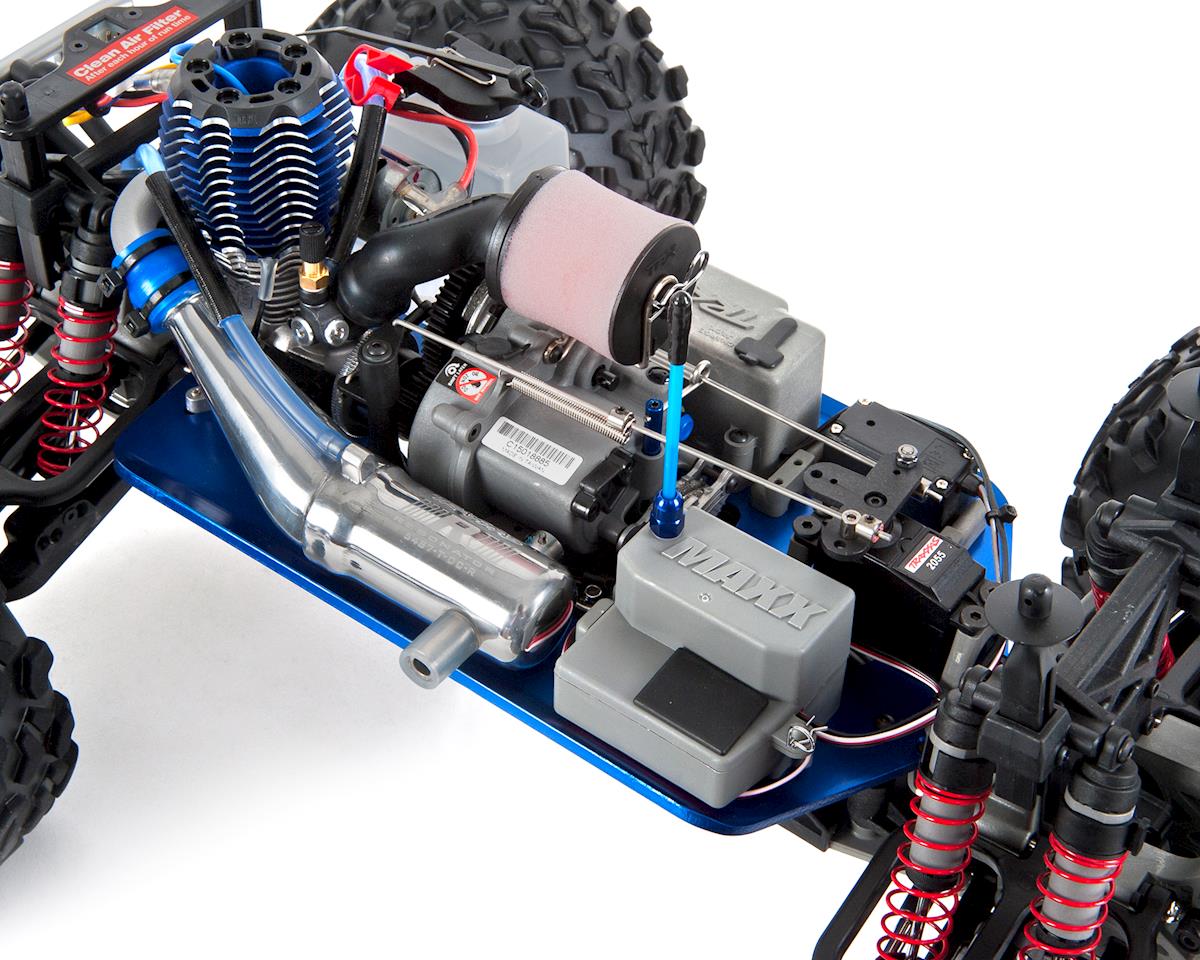 Traxxas T-Maxx 3.3 4WD RTR Nitro Monster Truck (Blue) w/TQi, TSM, Telemetry, Battery & DC Charger