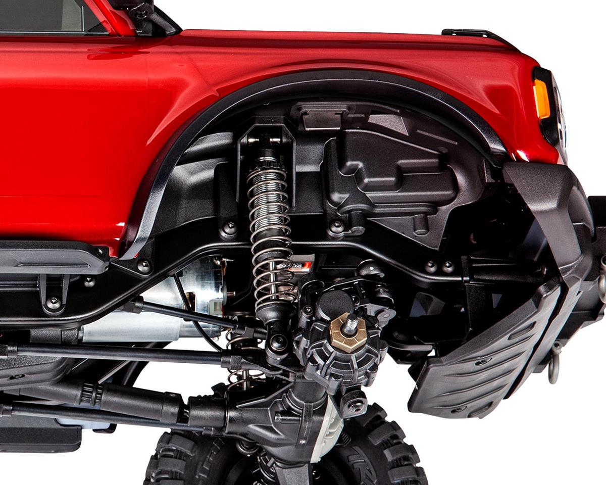 Traxxas - TRX-4 1/10 Trail Crawler Truck w/2021 Ford Bronco Body (Red) & TQi 2.4GHz Radio