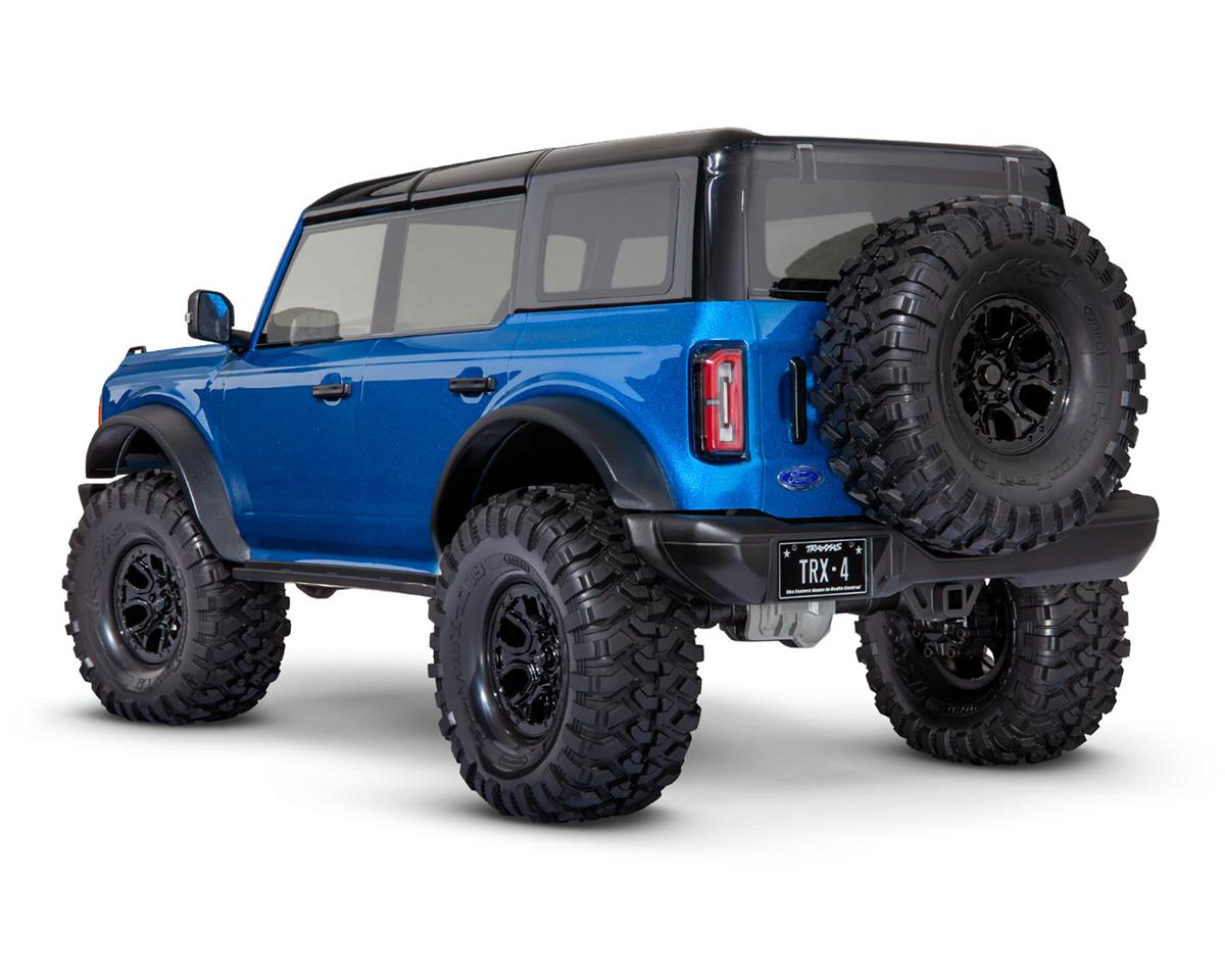 Traxxas - TRX-4 1/10 Trail Crawler Truck w/2021 Ford Bronco Body (Velocity Blue) & TQi 2.4GHz Radio
