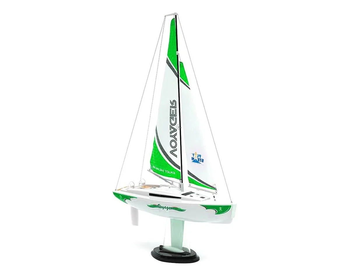 PlaySTEAM Voyager 280 Sailboat w/2.4GHz Transmitter (Green) - XP-XB03401C